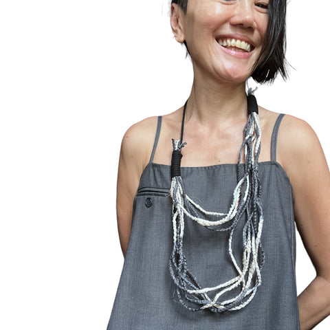 Kaliyah Handwoven Macrame Layered Rope Necklace