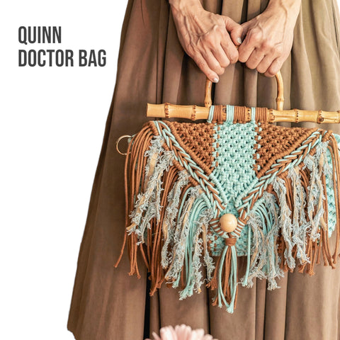 Quinn Baby Blue & Molasses Handcarry Doctor Bag