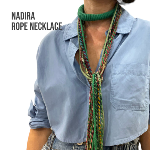 Nadira Recycled Sari Rope Necklace