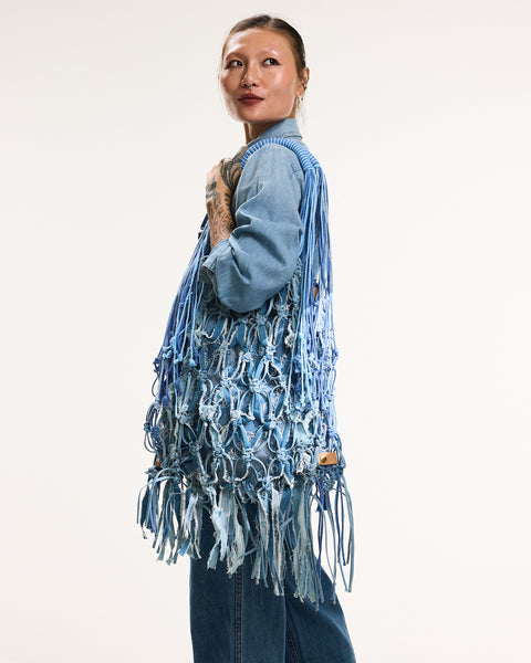 Levi Light Denim Shopper Tote Bag