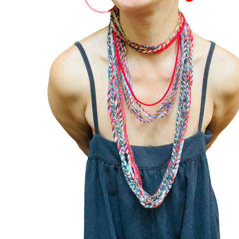 Divya Handwoven High Priestess Triple Layer Rope Necklace